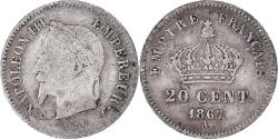 World Coins - Coin, France, 20 Centimes, 1867