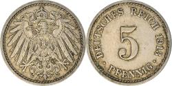 World Coins - Coin, GERMANY - EMPIRE, Wilhelm II, 5 Pfennig, 1913, Berlin,