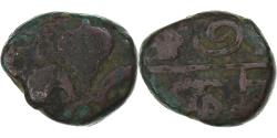 World Coins - French India, Louis XV, Doudou, n.d. (1715-1774), Pondicherry, Bronze,