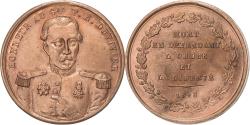 World Coins - France, Medal, Mort du Général Duvivier, 1848, Copper,