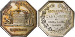 World Coins - France, Token, Notaires de l'Arrondissement de Doullens, Somme, 1833, Silver