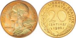 World Coins - Coin, France, Marianne, 20 Centimes, 1980, Paris, , Aluminum-Bronze