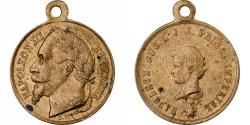 World Coins - France, Medal, Napoléon III, Le Prince Impérial, Brass, Trotin,