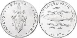 World Coins - Vatican, Paul VI, 10 Lire, 1972 (Anno X), Rome, Aluminum, , KM:119