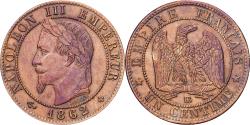 World Coins - France, Napoleon III, Centime, 1862, Strasbourg, Bronze, , Gadoury:87