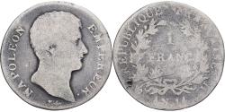World Coins - France, Napoleon I, Franc, AN 14, Torino, Silver, , Gadoury:443