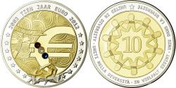 World Coins - Netherlands, Medal, 10 ans de l'Euro, Politics, Society, War, 2012,
