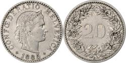 World Coins - Switzerland, 20 Rappen, Libertas, 1885, Bern, Nickel, , KM:29