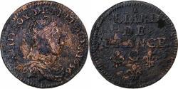World Coins - France, Louis XIV, Liard de France, 1656, Caen, Copper, , C2G:48