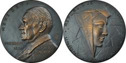 World Coins - France, Medal, Les Présidents de la République, René Coty, Politics, Society