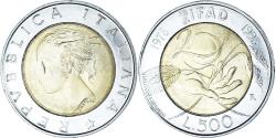 World Coins - Coin, Italy, 500 Lire, 1998, F.A.O. - IFAD, , Bi-Metallic, KM:193