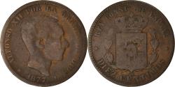 World Coins - Coin, Spain, Alfonso XII, 10 Centimos, 1877, Barcelona, , Bronze