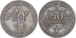 World Coins - West African States, 50 Francs, 1982, Paris, Copper-nickel, , KM:6
