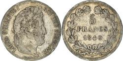 World Coins - Coin, France, Louis-Philippe, 5 Francs, 1840, Paris, , Silver