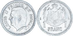 World Coins - Coin, Monaco, Louis II, Franc, 1943, , Aluminum, KM:120, Gadoury:131