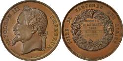 World Coins - France, Medal, Napoléon III, Foire de Varennes sur Allier, Borrel,