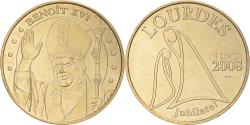 World Coins - France, Token, Touristic token, Lourdes - Benoit XVI, 2008, MDP,
