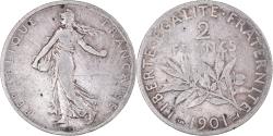 World Coins - Coin, France, Semeuse, 2 Francs, 1901, Paris, , Silver, KM:845.1