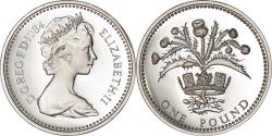 World Coins - Coin, Great Britain, Elizabeth II, Pound, 1984, , Nickel-brass, KM:934