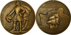 World Coins - France, Medal, Compagnie Générale Transatlantique, Champlain, 1932, Delamarre