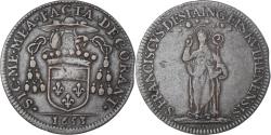 World Coins - France, Token, Auvergne, Louis d’Estaing, évêque de Rodez, 1653,