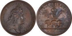 World Coins - France, Medal, Louis XIV, Prise de Condé, History, 1676, Mauger, Restrike