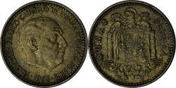 World Coins - Spain, Francisco Franco, caudillo, Peseta, 1963 (65), Aluminum-Bronze