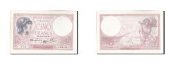 World Coins - Banknote, France, 5 Francs, 5 F 1917-1940 ''Violet'', 1939, 1939-09-28, UNC(64)