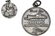World Coins - France, Medal, Compagnie Générale Transatlantique, Flandre, Shipping, Renard