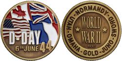 Us Coins - United States, Token, World War II, Victory, Copper-nickel, DDAY,