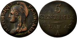 World Coins - Coin, France, Dupré, 5 Centimes, 1796, Paris, , Bronze, Gadoury:124