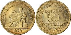 World Coins - Coin, France, Chambre de commerce, 50 Centimes, 1922, Paris,