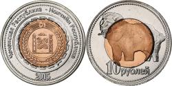 World Coins - Russia, 10 Roubles, Dog, 2015, Bi-Metallic,