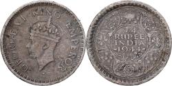 World Coins - British India, George VI, 1/4 Rupee, 1944, Bombay, Silver, , KM:547