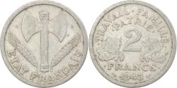World Coins - Coin, France, Bazor, 2 Francs, 1943, Beaumont - Le Roger, , Aluminum