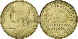 World Coins - France, 10 Centimes, Marianne, 1966, Paris, Aluminum-Bronze,