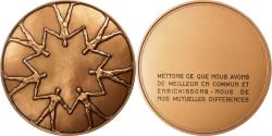 World Coins - France, Medal, French Fifth Republic, Politics, Society, War, , Bronze