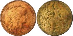 World Coins - France, 5 Centimes, Daniel-Dupuis, 1912, Paris, Bronze, , Gadoury:165