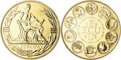 World Coins - France, Medal, Ecu Europa, Europe Assise, Politics, 1982, Rodier,