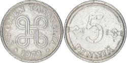 World Coins - Coin, Finland, 5 Pennia, 1979, , Aluminum, KM:45a