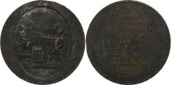 World Coins - France, Monneron de 5 Sols, 1792, Birmingham, Bronze,