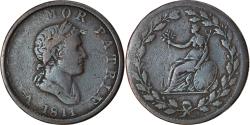 World Coins - Coin, Great Britain, Essex, British Copper Company, Halfpenny Token, 1811
