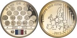 World Coins - France, Medal, L'Europe des XXVII, 10 Ans de l'Euro, Politics, 2012,