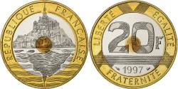 World Coins - France, 10 Francs, Génie, 1997, Paris, BE, Aluminum-Bronze,