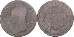 World Coins - Coin, France, Dupré, 5 Centimes, Metz, , Copper, Gadoury:126/126a
