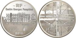 World Coins - France, 10 Euro, Centre Georges Pompidou, 2010, Paris, Silver, , KM:1686