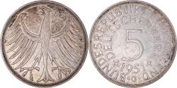 World Coins - Coin, GERMANY - FEDERAL REPUBLIC, 5 Mark, 1951, Karlsruhe, , Silver