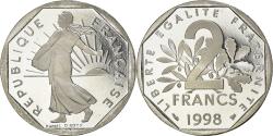 World Coins - Coin, France, Semeuse, 2 Francs, 1998, Paris, Proof, , Nickel