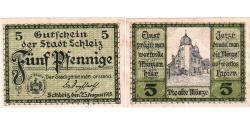 World Coins - Germany, Schleiz, 5 Pfennig, 1919-08-25, AU(55-58)