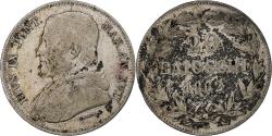 World Coins - ITALIAN STATES, PAPAL STATES, Pius IX, 20 Baiocchi, 1862, Rome,
